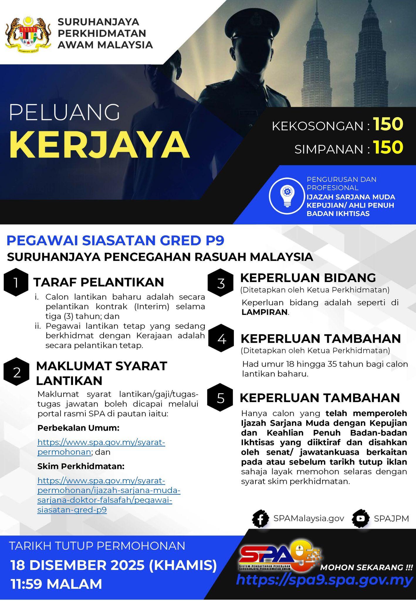 Pegawai Penyiasat P9 Skop Kerja Dan Gaji